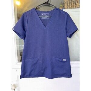Figs Navy Blue Small Two Pocket Top